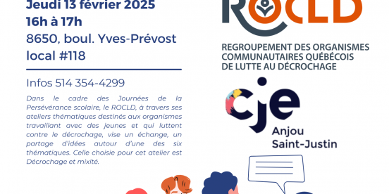 Atelier discussion: Décrochage et mixité