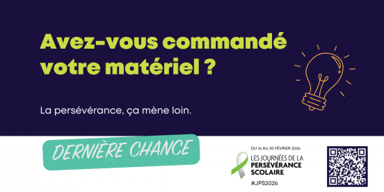 Dernière semaine pour commander le matériel des JPS 2026