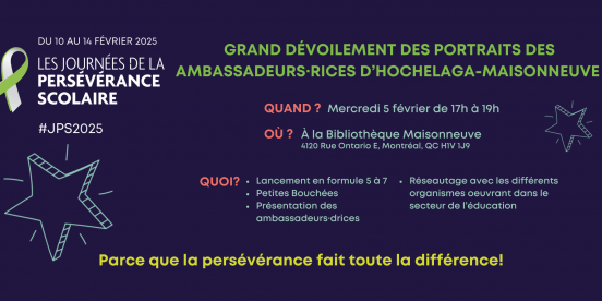 Grand dévoilement des portraits des ambassadeurs·drices d'Hochelaga-Maisonneuve