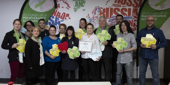 Reconnaissance d'ambassadeurs de la persévérance scolaire