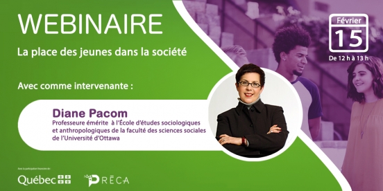 Webinaire : la place des jeunes dans la société.